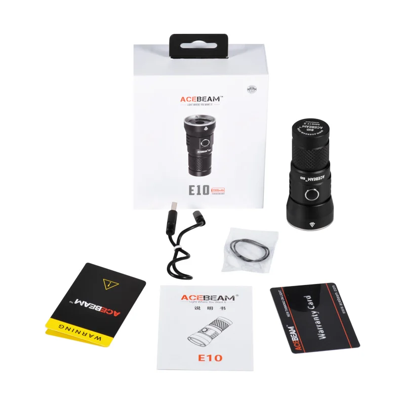 Acebeam e10 EDC Thrower lampe de poche rouge vert ou blanc DEL