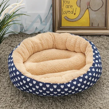 

Pet Sleeping Accessories Dog Round Dogs Bed Cat Supplies Winter Warm House Soft Puppy Cushion Mat Kennel Camas Para Perro