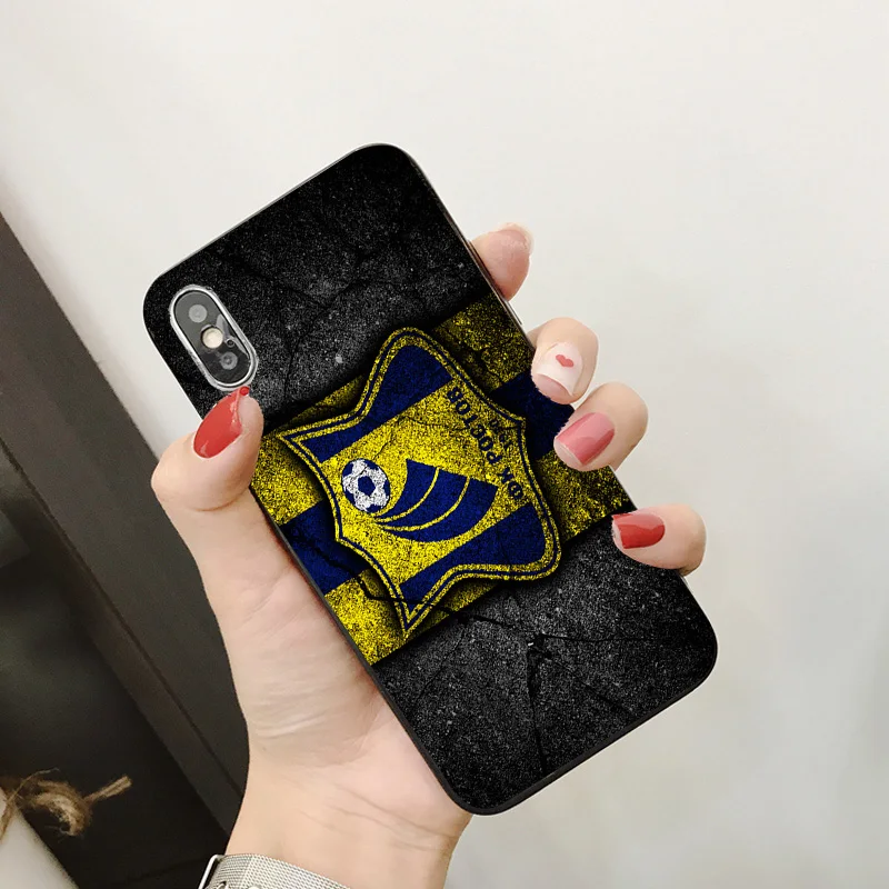 Чехол для телефона Shomurodov чехол для iphone DIY для Rostov FC чехол черный мягкий TPU для iphone 11Pro X XR XS MAX 7 8 7plus 6 6S 5S SE 5