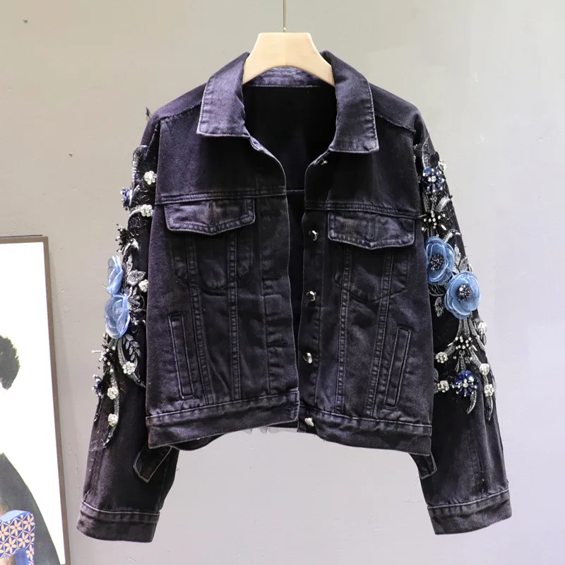 diamond denim jacket