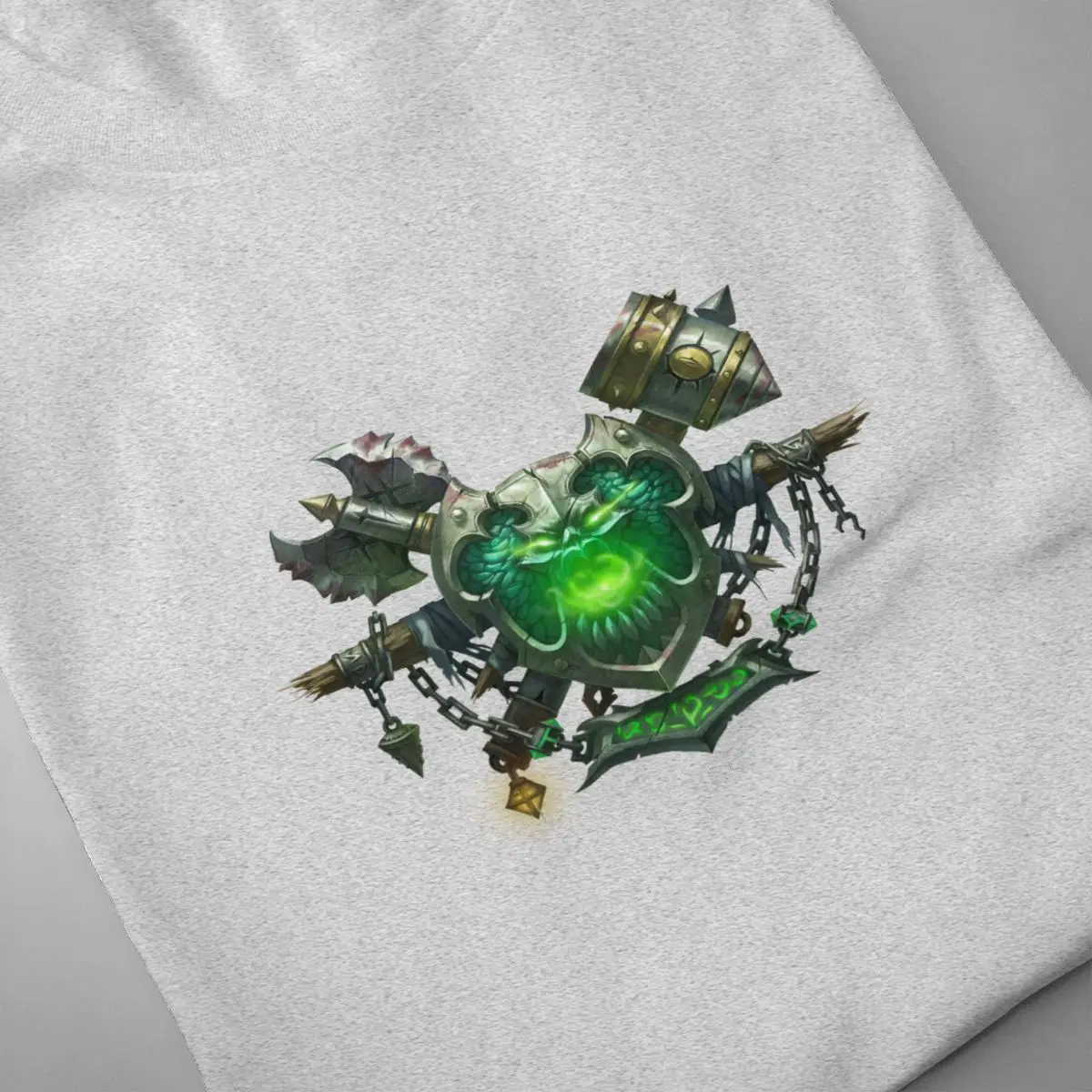 World Of Warcraft off white Men's Short Sleeve T-shirt 100 Percent Cotton Graphic Tshirt World Of Warcraft off white Men's Short Sleeve T-shirt 100 Percent Cotton Graphic Tshirt