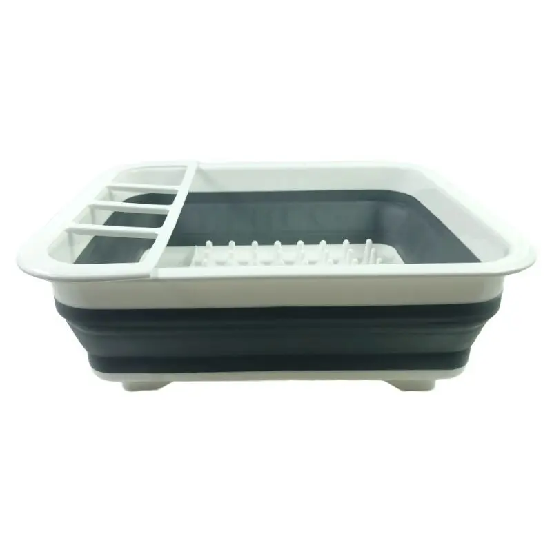 Складная дренажная миска-контейнер стойка для столовых приборов ящик для хранения Складная Сушилка для посуды подстаканник для столовых приборов Ассорти кухонных принадлежностей
