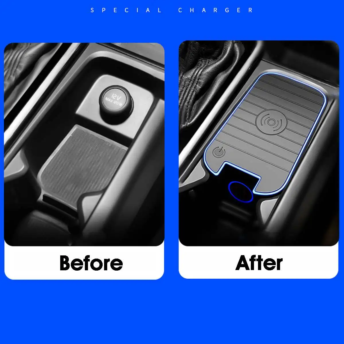 Audew For Volvo S90 XC60 XC90 V90 QI    ڵ ȭ   е ڵ ߾  ̲  Ʈ