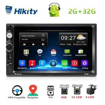 

Hikity 2din Car Radio 2+32G Android 8.1 GPS 7" Car Multimedia Player 7010B Radio Car For VW TOYOTA GOLF Nissan Hyundai Kia CR-V