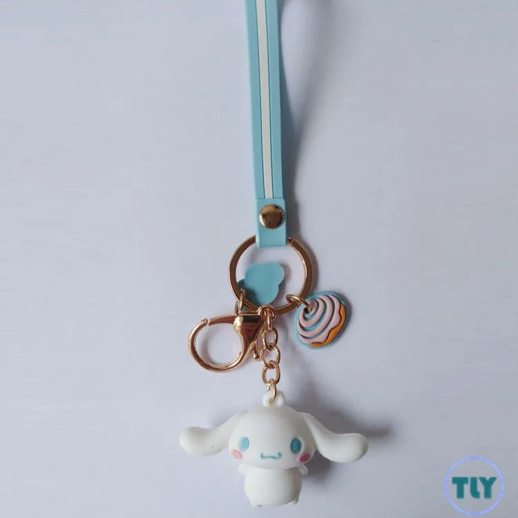 I21 Мультфильм Bad Марка Badtz Maru ПВХ брелок hello kitty Cinnamoroll милый смешной кулон для женщин брелоки llaveros ювелирные изделия Дети Подарки Игрушка - Цвет: I21