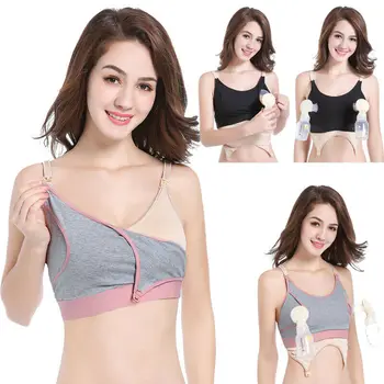 

2020 Women Hands Free Breast Feeding Pump Pumping Breastpump Maternity Nursing Bra