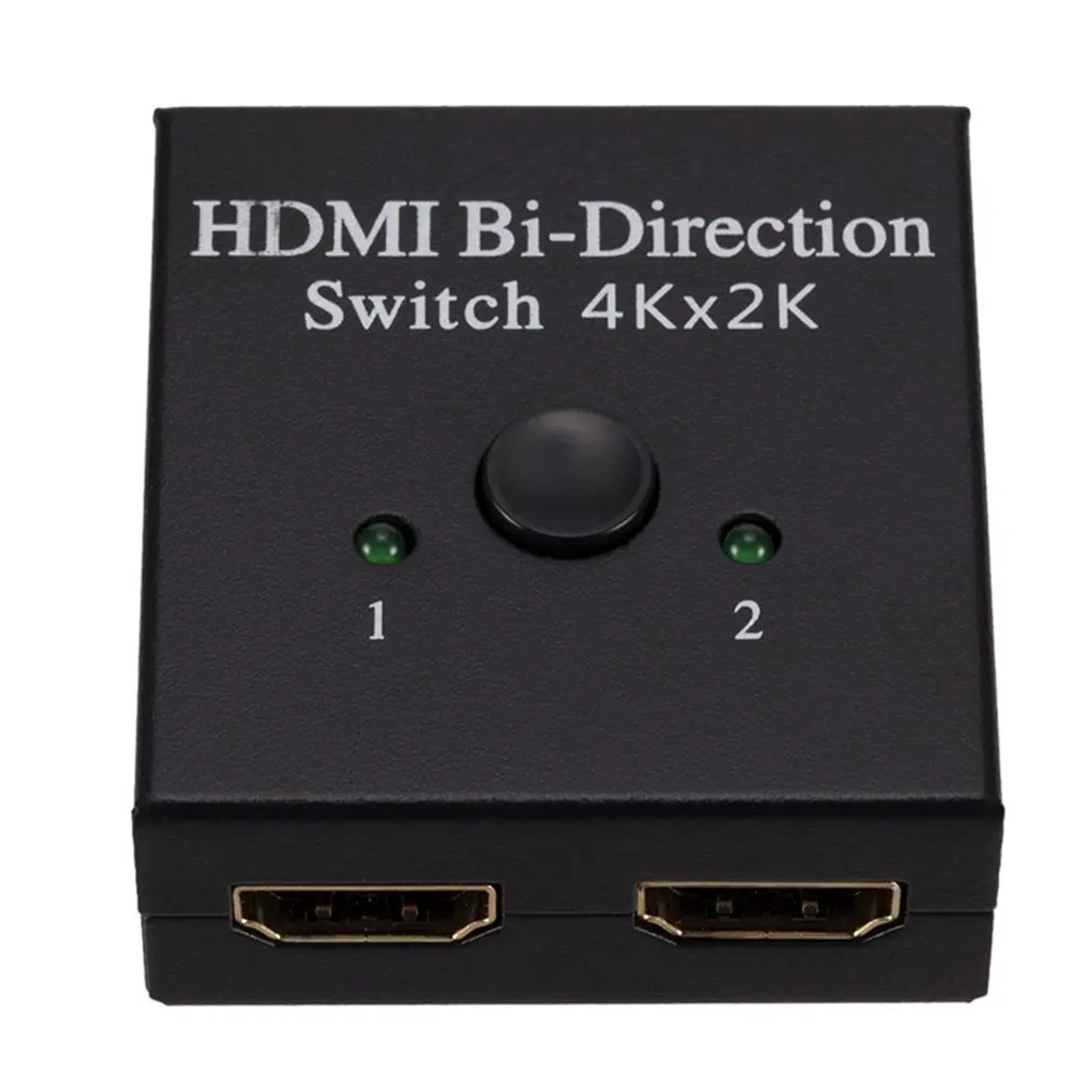 4K HDMI коммутатор 2 порта двунаправленный 1x2/2x1 HDMI сплиттер переключатель HD tv конвертер адаптер для ТВ-коробки