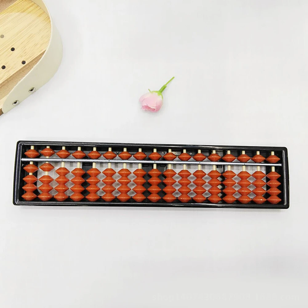 

17 Column 5 Beads Chinese Traditional Abacus Mathematics Study Toys 26.6*6.5*1.5cm Arithmetic Toy Toy Kids Learning Tool