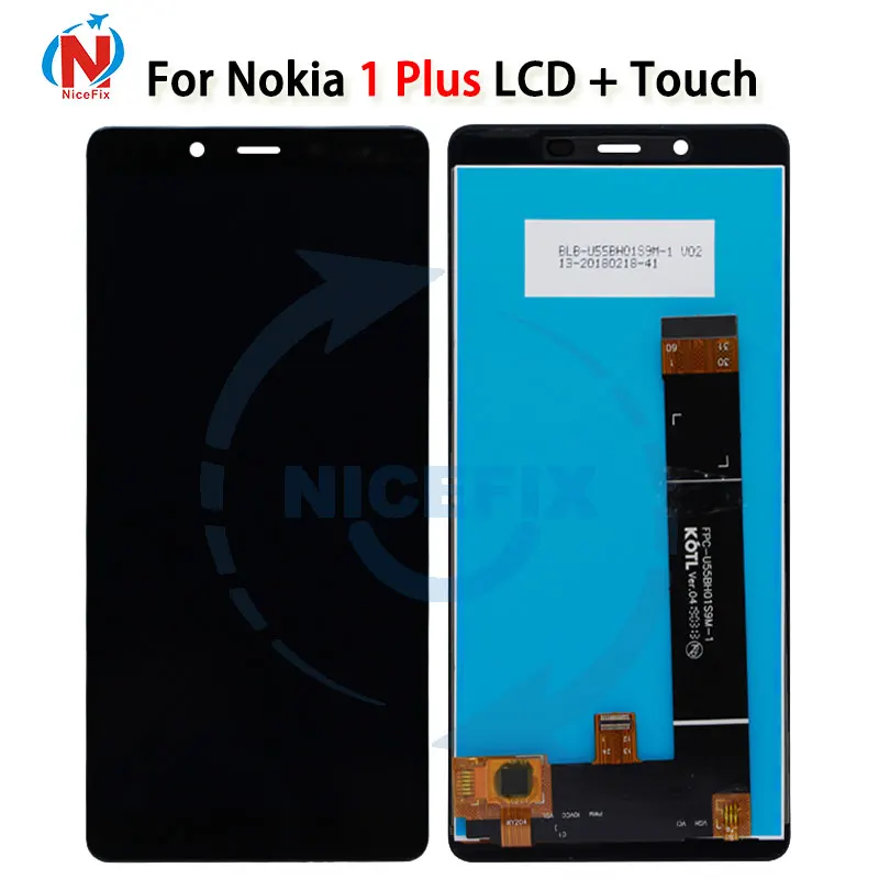 Для Nokia 1 Plus lcd дисплей кодирующий преобразователь сенсорного экрана в сборе Nicefix