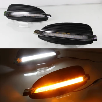 

CSCSNL 1 Pair LED Daytime Running Light Car Accessories 12V DRL Fog Lamp For Mercedes Benz V-Class Vito V250 V260 2016 2017 2018