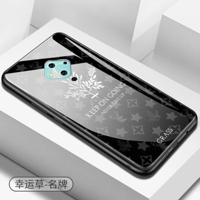 ДЛЯ vivo V17 S5 Чехол vivo V17 coque Противоударная задняя крышка для vivo V 17/S 5 vivo S5 Чехол из закаленного стекла для телефона vivo V17 - Цвет: A4