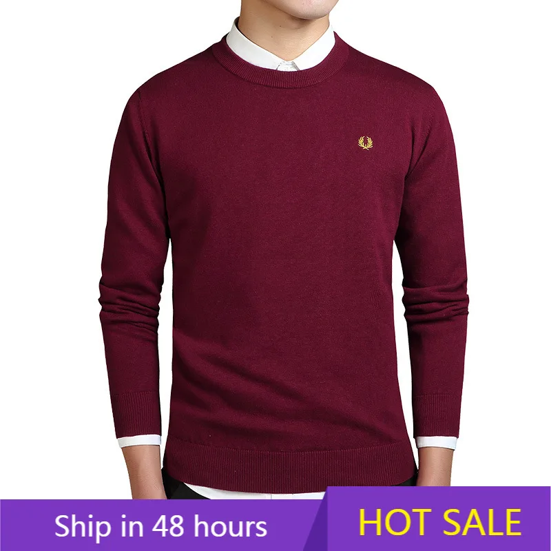 2021 de los hombres suéter de primavera Inglaterra estilo cuello más vendidos japonés ropa de calle firme de los hombres suéter de punto