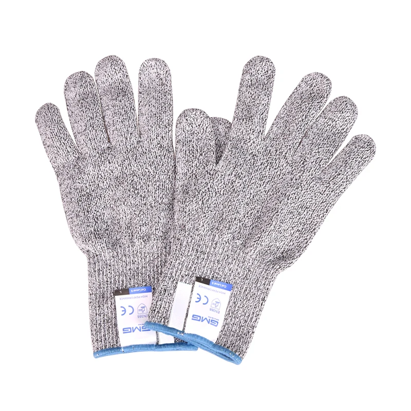 GANT DE CHANTIER,M--1 Paire De Gants Anti Coupures, 5 Niveaux De Protection De Sécurité, Gants
