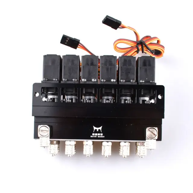 2CH/3CH/4CH/5CH/6CH/7CH Hydraulic Oil Valve Controller With Servo For 1/12 RC Excavator Bulldozer Parts
