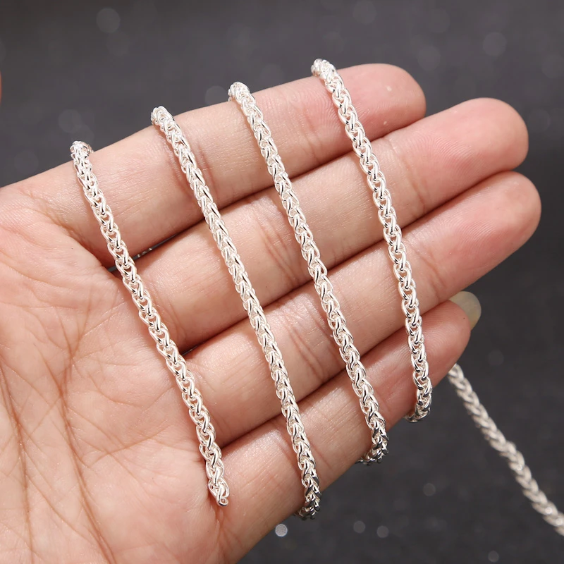 Silver Chain Jewelry Making Stainless Steel Jewelry Making 1 Stainless Steel Aliexpress
