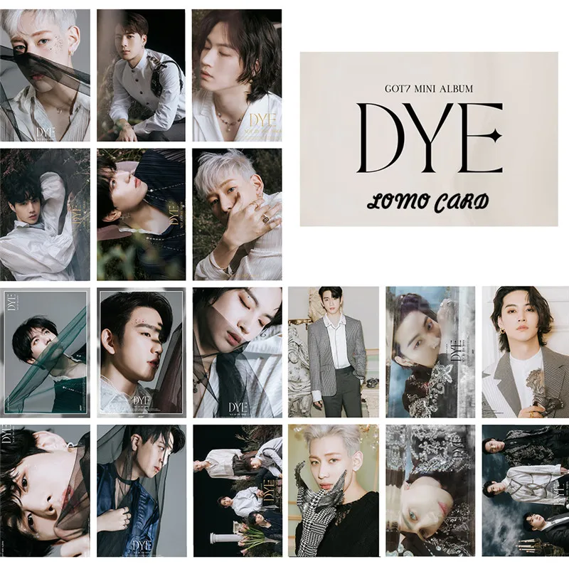 16 Pcs /set Got7 Returns New Album DYE JB JinYoung Mark Jackson YoungJae BamBam YuGyeom LOMO Postcard Collection Card Fans Gift |