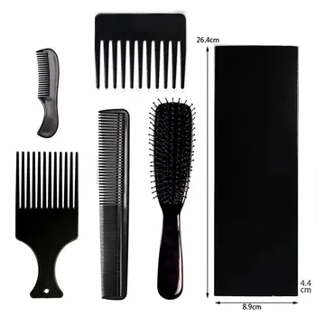 

5pcs Hairbrush Set Paddle Detangling Brush Wide Tooth Anti-static Massage Comb LDO99