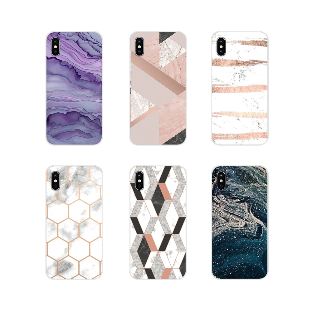 Mobile Phone Shell Covers For LG G3 G4 Mini G5 G6 G7 Q6 Q7 Q8 Q9 V10 V20 V30 X Power 2 3 K10 K4 K8 2017 Rose Gold Glitter Marble | Мобильные