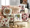 Cotton Canvas Embroidery Flower Pillow Cushion / Decorative Pillow sofa Home Decor Throw Pillow pillowcase 1