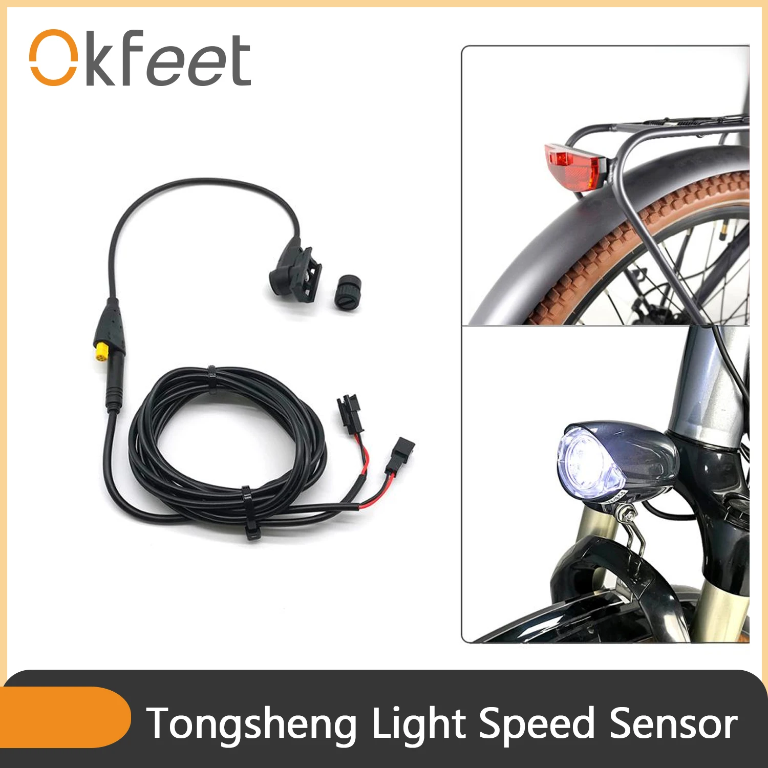 Светильник okfeet tsdz2 tongsheng датчик скорости мотор среднего привода комплект для