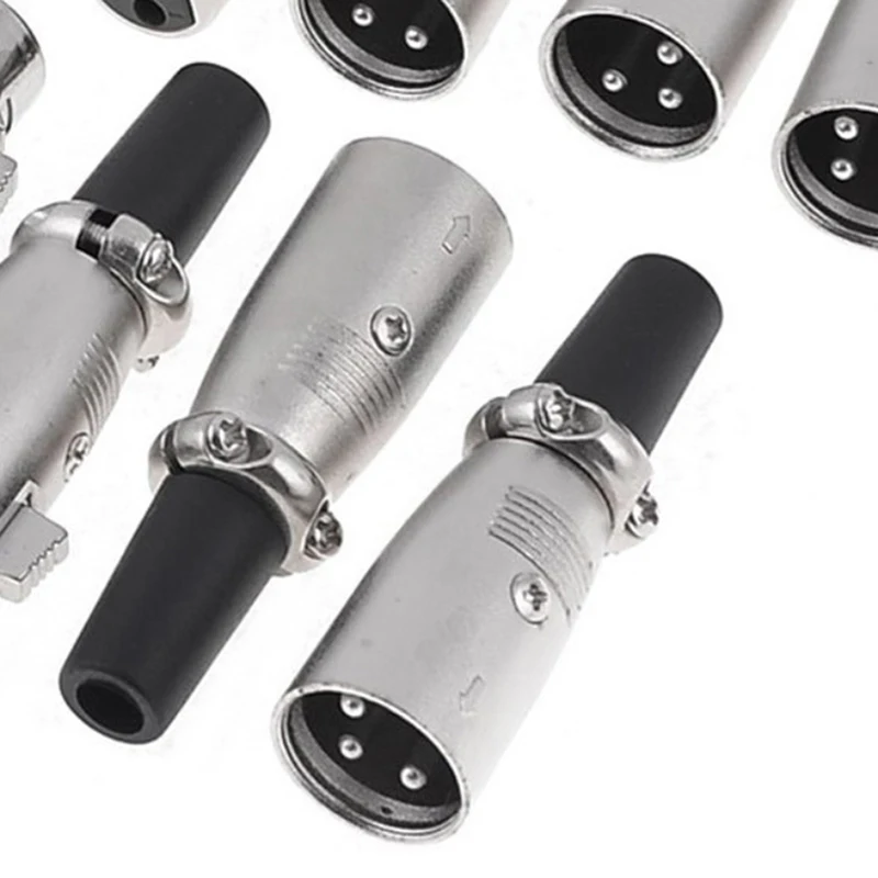 3 Pin периферийных мужской/гнездовой разъем микрофон аудио кабель Разъемы MIC Женский 6 мм Jack штекер смеситель