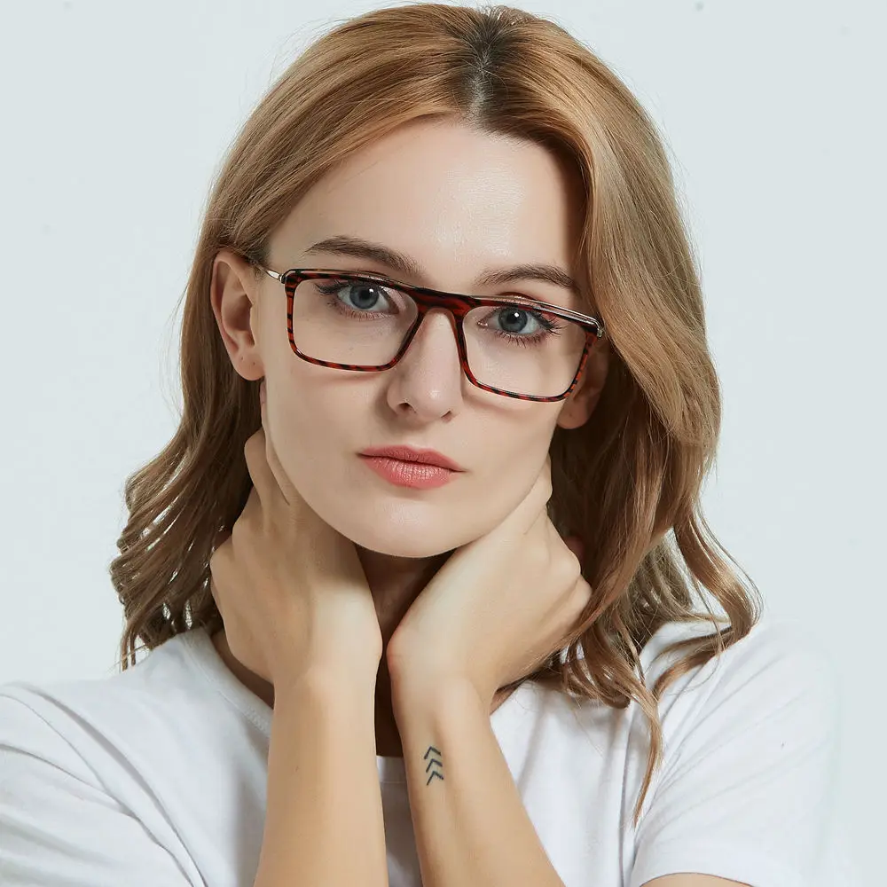 

LuckTime Casual Style Retro Square Glasses Frame Men Women Unisex Myopia Glasses Frame Lucky Time Optical Eyeglass frames #1050