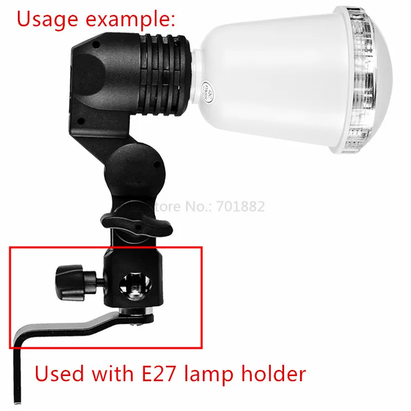 Jadkinsta Photo Studio Lighting Wall Holder Bracket with Light Stand Socket Flash Accessories (2)
