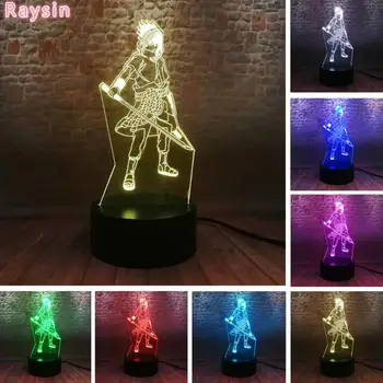 

Naruto Legends Uchiha Sasuke Uzumaki Naruto 3D Led Night Light USB Touch Table Sleeping Lamp Room Decor Child Boys Xmas Toys