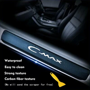 

4PCS Car Door Sill Stickers for Ford C-Max CMax Car Door threshold Protector Guards Sticker