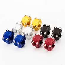 Для гонок и скутеров универсальные мотоциклетные алюминиевые винтовые отверстия 28 мм 1-1/8 дюйма ручки стойки для руля руль с широкими ручками Крепление зажим