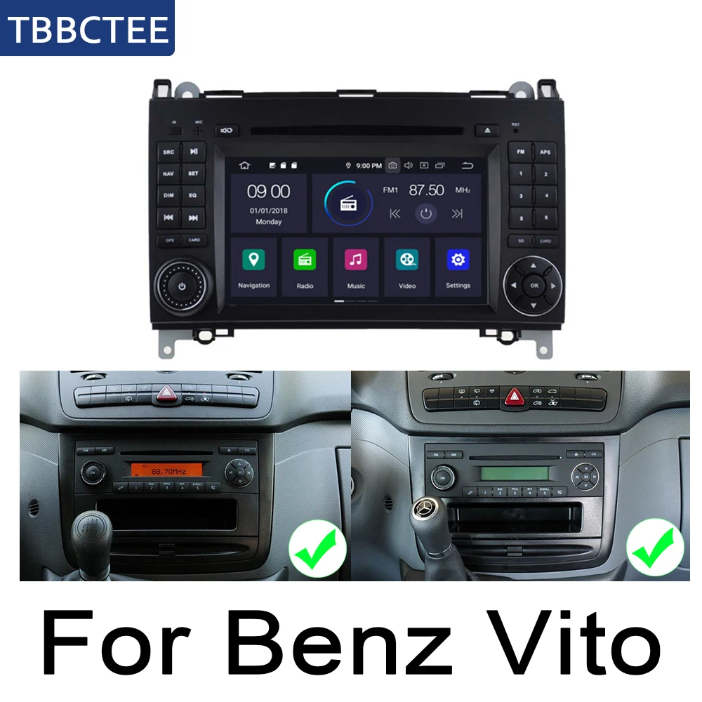 Для Mercedes Benz Vito 2009~ 2011 NTG мультимедиа для Android плеер wifi gps-навигация Авторадио сенсорный экран Bluetooth карта