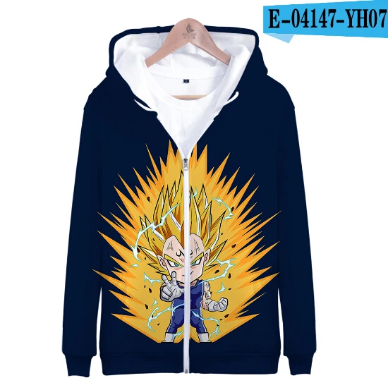 Дропшиппинг полный спектр Dragon Ball Z Goku толстовки Толстовка мужская уличная одежда высокого качества детская толстовка на молнии бейсбольная куртка