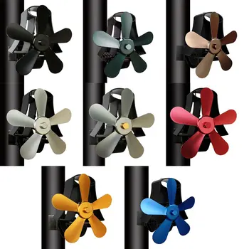 

High Temperature Magnet Wall-Mounted Fireplace Fan Practical Wear-Resistant Portable Creative Fan Warmer