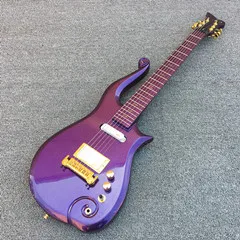 purple guitar Prince Cloud гитара электрогитара символ спермы вставки ручной работы гитара 10 цветов для выбора - Цвет: purple guitar