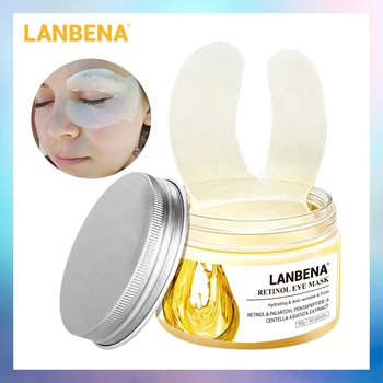 

LANBENA Eye Mask Retinol Serum Anti Aging Eye Patches Remove Dark Circle Puffiness Fade Wrinkle Firming Lifting Skin Care 50PCS