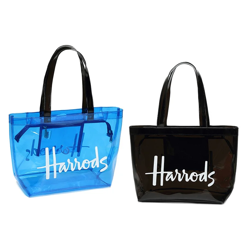  Large PVC Clear Transparent Tote Bags Women Candy Jelly Beach Summer Large Transparent Casual Shopp - 4000231444923