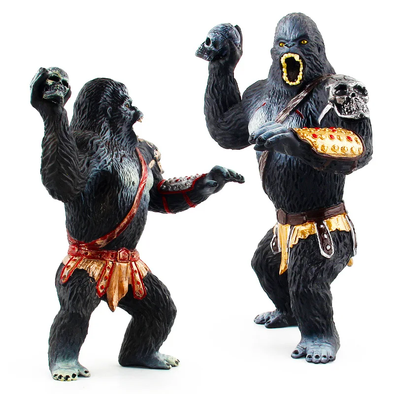 King Kong chimpanzee однотонная модель животного; изображение создание ручной украшение куклы игрушка Коллекция произведение искусства для поклонников или детей