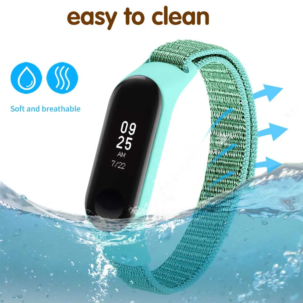 Спортивный нейлоновый ремешок для часов Xiao mi Band 4, чехол для часов для Xiaomi mi Band 3/4, браслет, нейлоновый ремешок, чехол
