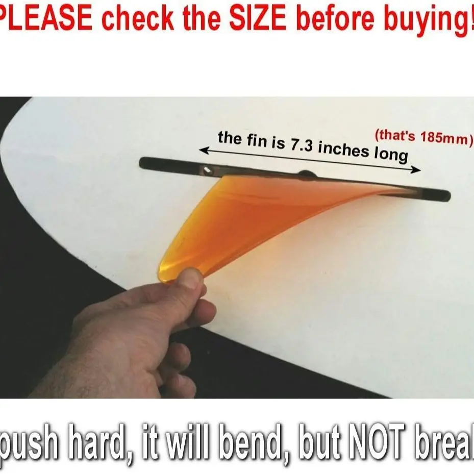 4.6 inch soft flex fin with screw white water fin