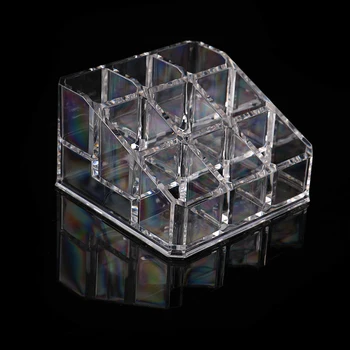 

9 Grids Make Up Storage Case Lipstick Box Case Holder Acrylic Makeup Organizer Storage Box Cosmetic Box Display Stand