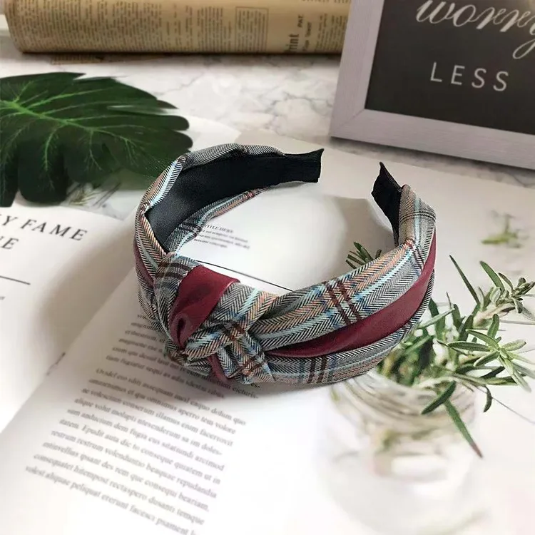 36 шт./лот DIY Простые сетки ткани решетки сращивания ПУ повязки на голову противоскользящие повязки с узелком Инструменты для укладки волос аксессуар HA1484