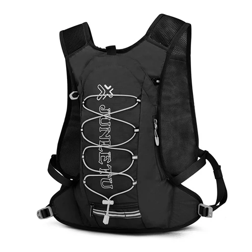 only black backpack Легкий женский рюкзак для бега, водонепроницаемый, дышащий, для велоспорта, для бега по пересеченной местности, для марафона, сумка для воды, рюкзак, 420 г - Цвет: only black backpack
