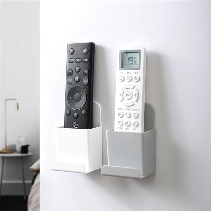 Free Punch Wall Hanging Remote Control Home Bedroom Remote Control Shelf Durable  Practical Simple Mini Portable Lazy