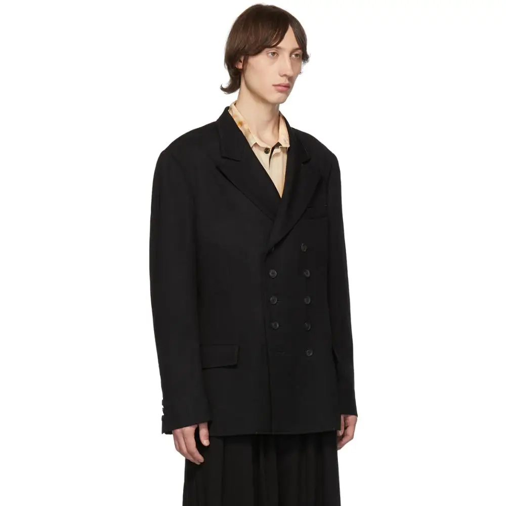 XS-6XL Новинка мужская одежда GD hair stylist современная мода двубортный шерстяной костюм пальто размера плюс костюмы