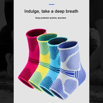 Enkel Ondersteuning Mannen Vrouwen Gym Fitness Elastische Brace Voet Protector Sport Compressie Voetbal Running Enkelbrace 1PC Enkel Ondersteuning Mannen Vrouwen Gym Fitness Elastische Brace Voet Protector Sport Compressie Voetbal Running Enkelbrace 1PC