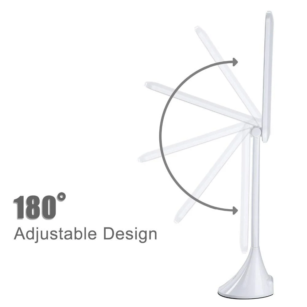 IVYSHION LED Table Light Touching 3 Levels Dimmable USB Folding Desk Lamp Eye Protection Study Light For Kids' Room