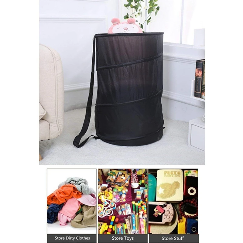 Laundry Hamper, Collapsible Laundry Basket for Dirty Clothes/Toys Storage,Large Storage Hampers for Dorm Room Accessories- Chil