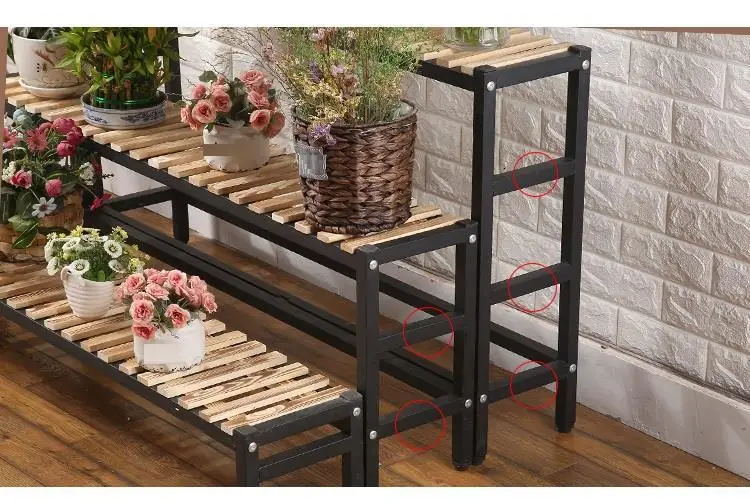 Фарфор Madera Plantenrekken Estanteria растения Saksi Standi на открытом воздухе Stojak на Kwiaty завод стойки Dekoration стойка для цветов