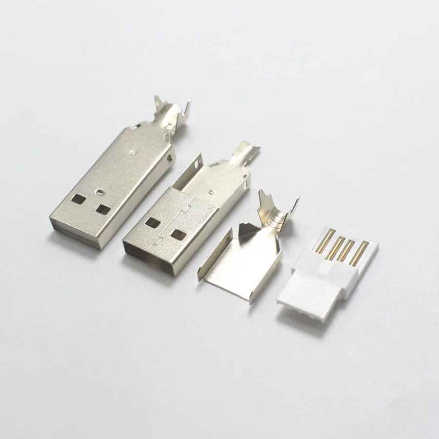 5 комплектов USB 2 0 Тип A штекер типа позолоченные или никелированные разъемы usb