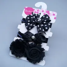 Стиль Европы и Америки, Детские аксессуары для волос, Детский костюм из трех предметов, лента для волос, Бабочка, цветок, лента для волос